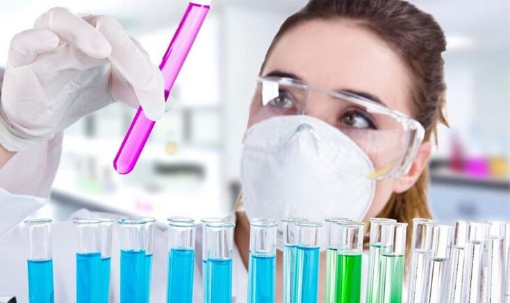 Analyse auf das Vorhandensein von Parasiten im Körper